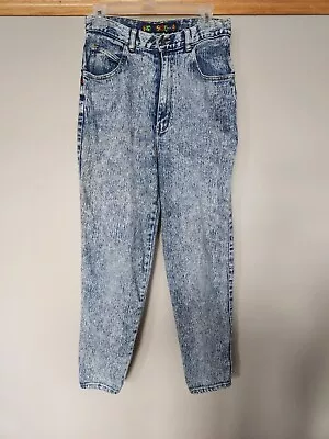 Sasson Jeans Womens 13 Blue Acid Wash Tapered Leg Vintage 80s • $27.99