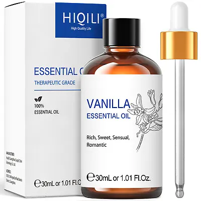 HIQILI 30ml Essential Oil 100% Pure Natural Aromatherapy Diffuser Burner Candle • £6.99