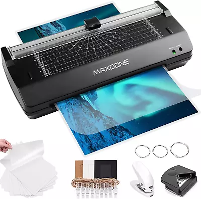 Laminator A4 7 In 1 Thermal And Cold Laminator Machine A4 A5 A6 With 20 Laminat • £39.35