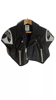 $355.32 • Buy Adidas By Jeremy Scott Crop Leather Jacket. VERY RARE