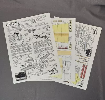 Leon Lavavasseur's Antoinette Fiddler's Green Aircraft Paper Airplane Model Kit • $11.25