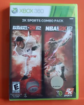 BRAND NEW 2K Sports Combo Pack: Major League Baseball 2K12/NBA 2K12 (Xbox 360) • $34.99
