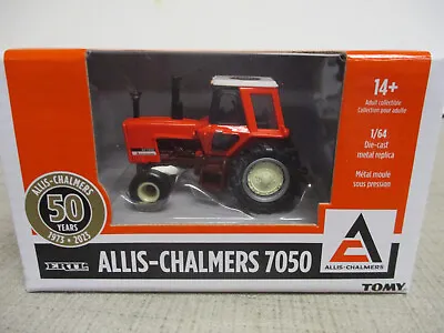 Allis Chalmers 7050 Maroon Belly Toy Tractor 50 Year Anniversary 1/64 Scale NIB • $18.54