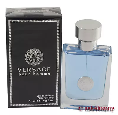 Versace Pour Homme By Versace 1.7oz/50ml Edt Spray For Men New In Box • $42.50