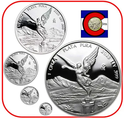 2023 Mexico Proof Silver Libertad 5 Coin Set (1/20 1/10 1/4 1/2 & 1 Oz) Capsules • $162.95