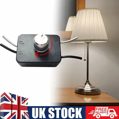 Inline LED Dimmer Switch Trailing Edge Phase-cut Wireable Dimmer For Desk Lamp • £7.49