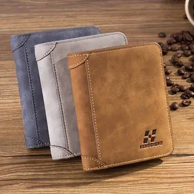 Luxury High Quality Wallet Mens Soft Leather Bifold ID Credit Card Designer  • £5.99