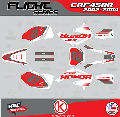 Graphics Kit For Honda CRF450R (2002-2004) Flight - GREY • $96.99