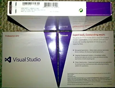 Microsoft Visual Studio Professional 2013 SKU C5E-01018 Full RetailSealed Box • $1250