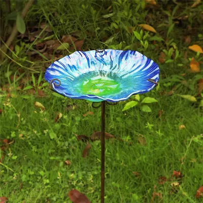 £19.99 • Buy Lovely Bird Bath Outdoor Garden Water Bowl Birdfeeder Lawn Standing 25  High