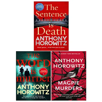 £23.99 • Buy The Word Is Murder,Magpie Murders,The Sentence Is Death 3 Books Collection Set