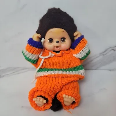 Monchhichi Style Clone Thumb Sucking Monkey Doll Sleepy Eyes With Outfit Read • $19.99