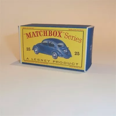 Matchbox Lesney 25 B Volkswagen VW 1200 Sedan Empty Repro D Style Box • $9.78