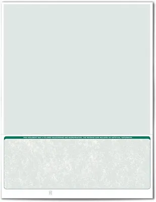 VersaCheck ValueChex - 250 Blank Business Voucher Checks - Green Classic - 500 • $25