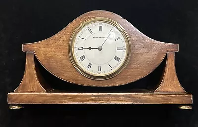 Antique Oak Mantle Clock - Mappin & Webb Ltd - Working • £74.99