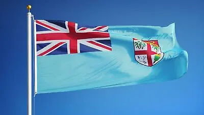 Fiji National Flag 5X3FT Bunting Country Football Supporter Party Decorations • £3.99