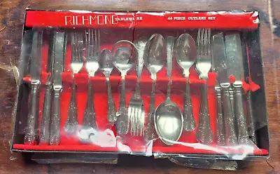 £45 • Buy 44 Piece Kings Style Set Of Dinner Utensils Korean Stainless Steel Richmond