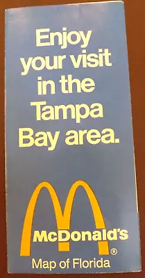 VINTAGE 1975 McDONALD'S RESTAURANT MAP TAMPA BAY AREA MAP FLORIDA Folder • $7.35