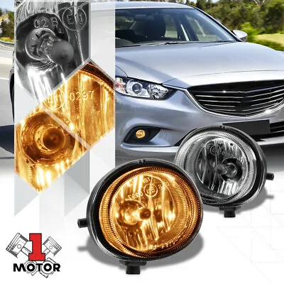 OE Style Clear Lens Bumper Driving Fog Light Lamps For 04-16 Mazda 2/3/5/6/MX-5 • $30.85