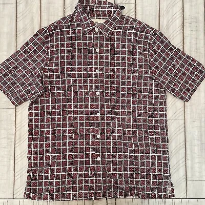 Vintage Silk Button Up Shirt Xl Men • $10