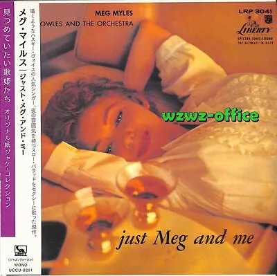 Meg Myles Jazz/Pop Vocal NEW CD  Just Meg And Me  Paper Sleeve Japan OBI JP • $46.62