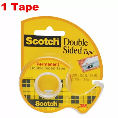 Scotch Double Sided Tape Gift Wrap Quality Value Pack 12.7mm X 11.4m • $6.95