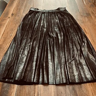 Zara Metallic Silver/grey Shimmery Skirt EUR S • £7