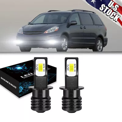 For Toyota Sienna 2004 2005 6000K LED Fog Light Bulbs Combo Kit White • $13.38