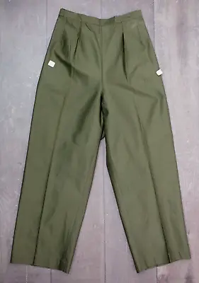 VTG Women's 40s WWII WAC Sateen Field Trousers Sz 30  1940s NOS US Army Pants • $99