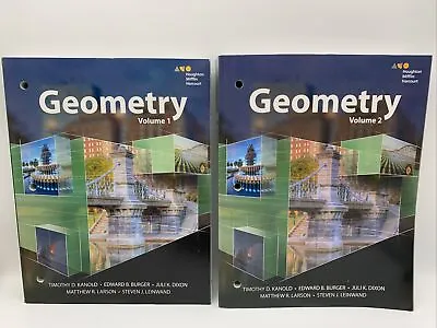 $19.95 • Buy Houghton Mifflin Harcourt Geometry Student Volume 1 & 2- High School Math- NEW