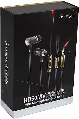 Wired Earbuds In-Ear Headphones Earphones With Microphone • £6.49