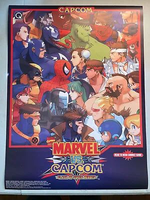 Marvel Vs Capcom Poster 18x24  Capcom  Artwork Arcade Cps2 • $19.99