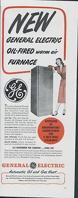 1948 General Electric Oil Fired Furnace Automatic Comfort Vintage Print Ad AH1 • $12.79