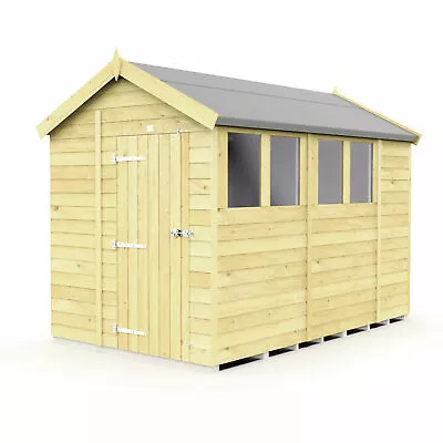 6x10 Total Sheds Apex Fast & Free Quality Pressure Treated Tanalised Shed 10x6 • £1118.61