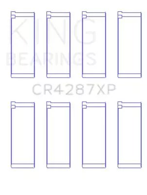King Engine Bearings CR4287XP CONNECTING ROD BEARING SET For HONDA B18C1 B18C5 • $66.01