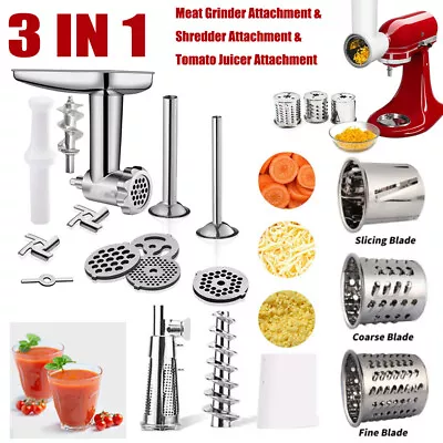 Meat Grinder & Shredder & Tomato Juicer Attachment For KitchenAid Stand Mixer • $69.99