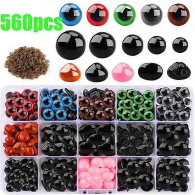 560*Safety Noses Eyes And Washers For Plush Teddy Bear Doll Toys Making Craft U • £6.89