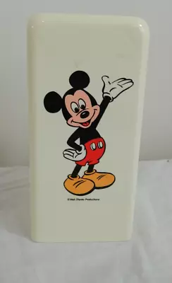 Walt Disney Productions Vintage 80s Mickey By Dixie Pop Up Kitchen Cup Dispenser • $19.99