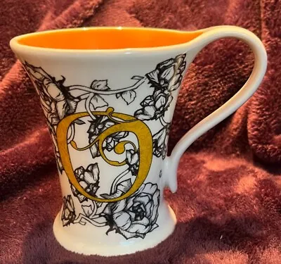 Mug Cypress Monogram Letter Q Mug Cup White Yellow Inside • $10.13