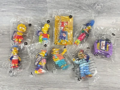 £29.99 • Buy The Simpsons, 9 X Burger King Premium Figure 2001, New In Bag Bart, Lisa, Maggie