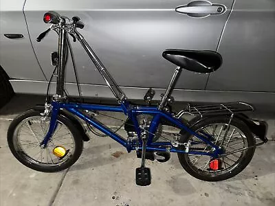 Vintage(RARE) DAHON III FOLDING BIKE Sturmey Archer 3 Speed METALLIC BLUE Bike • $200