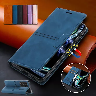 For Samsung S24 Ultra S23 S22 S21 S20 Plus Note20 Flip Stand Leather Wallet Case • $10.86