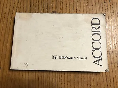 Honda Accord 1998 OEM Owner's Manual Hand-Book Service Repair Maintenace Guide • $19.99