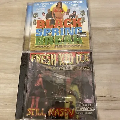 2 Live Crew Lot Fresh Kid Ice Still Nasty NEW & Black Spring Break NEW CD LOT • $17