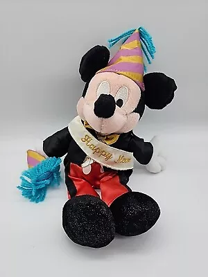 Disney World New Year Mickey Mouse (2001) Bean Bag 11-Inch Plush • $9.95