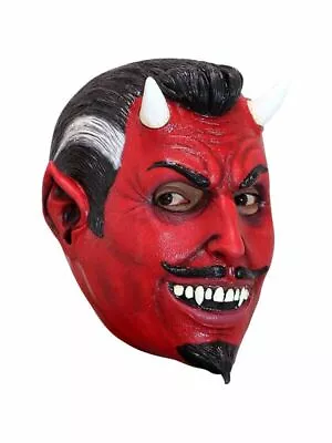 Debonair Devil Man Satan Ghoulish DELUXE ADULT LATEX EL DIABLO MASK • $10.50