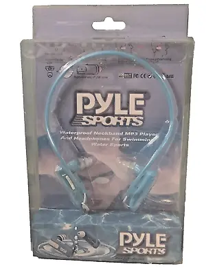 Pyle Sports Headphones Waterproof Neckband MP3 4GB Player PSWB4BL IPX Swimming • $145