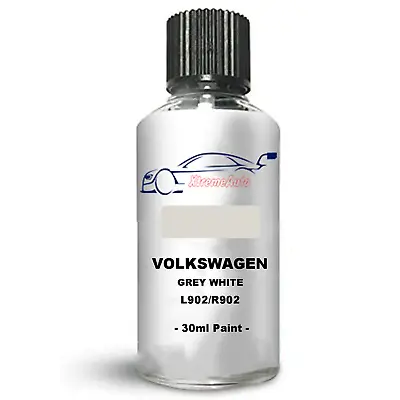 For Audi Grey White R902 L902 Touch Up Kit Bottle Brush Repair Paint Scratch • £6.75