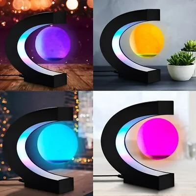 Variable Color 3'' Magnetic Levitation Floating Colorful Light Home Decoration • £31.99