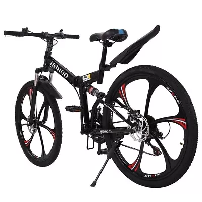 26  21 Speed Mountain Bicycle Full Suspension Dual Disc Brakes Non-slip Bike • $80.99